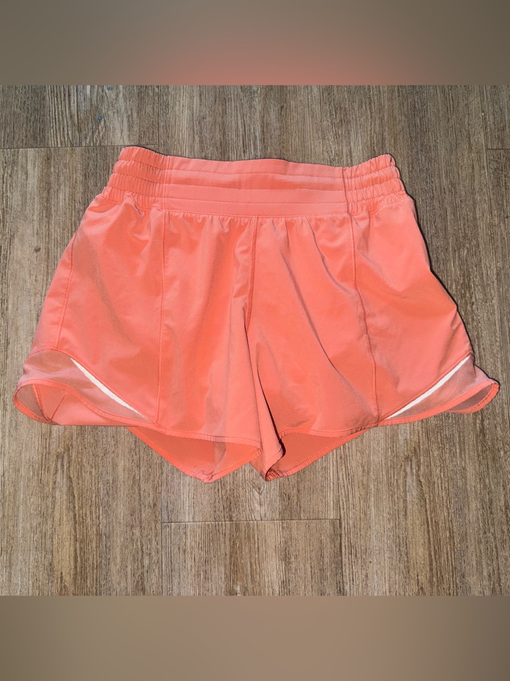 lululemon athletica Coral orange Athletic Shorts